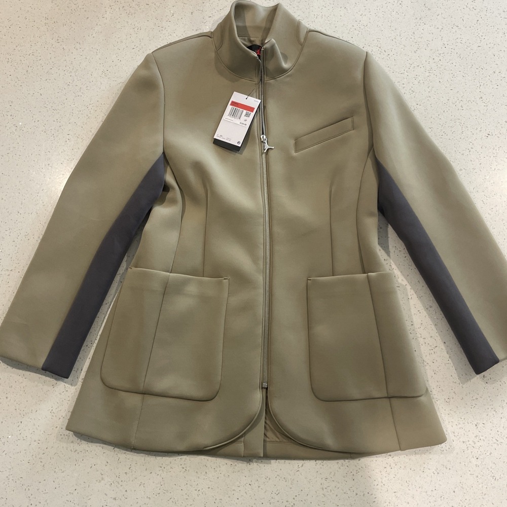Women's Jordan Khaki/Thunder Grey‎ Classics Capsule Suit Jacket Size L NWT